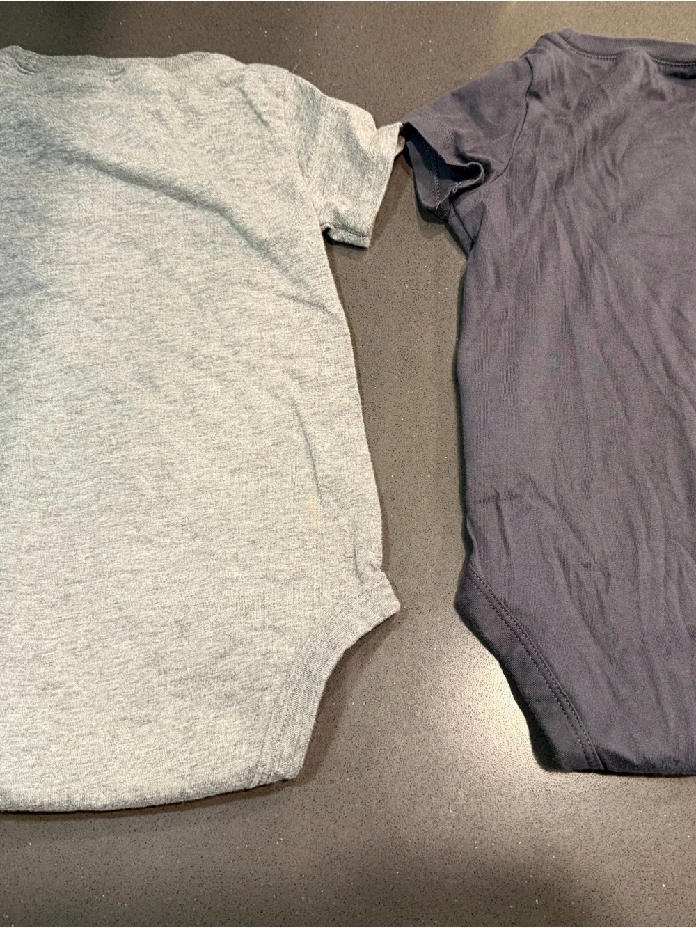 Carter's Gray & Navy Baby One-Piece Bodysuits - Daddy's Hype & Mom's Happy Dude